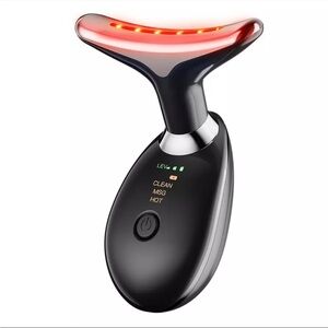 Yunruo Pulsed Light Wrinkle Reducing Neck and Face Massager - Black - New in Box